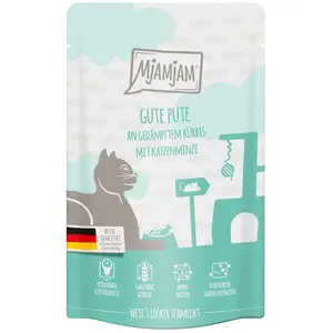 Comparateur de prix : MjAMjAM 12 x 125 g pour chat - dinde, potiron