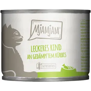 MjAMjAM 6 x 200 g pour chat - boeuf, potiron
