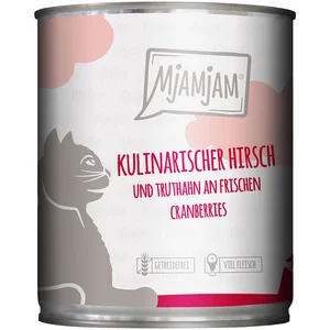 Comparateur de prix : MjAMjAM 6 x 800 g  - cerf et dinde aux canneberges