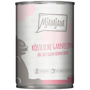 Comparateur de prix : MjAMjAM 6 x 400 g - de délicieuses crevettes au poulet juteux