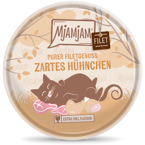 Comparateur de prix : MjAMjAM - Nourriture Humide Premium pour Chats - Filet de Poulet Tendr...