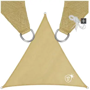 TecTake Voile d'ombrage triangulaire Triangulaire avec une protection UV 50+ pas cher