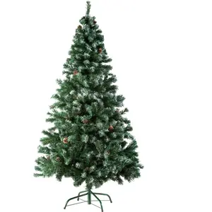 TECTAKE Sapin de Noël Artificiel avec pommes de pin et fidèle à la nature vert