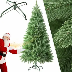 TECTAKE Sapin de Noël Artificiel moulé par injection fidèle à la nature vert
