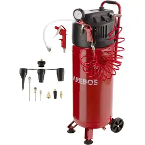 Arebos Compresseur d'air 50 litres (1500 W, 10 bars)Vendu paramazon