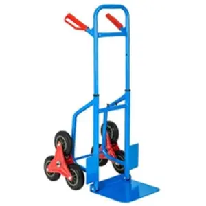 Comparateur de prix : TECTAKE Diable monte escalier 100 kg avec plateau pliable