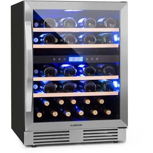 Comparateur de prix : Cave à vin réfrigérée - Klarstein Vinovilla Duo43 - 129 litres / 43 bo...