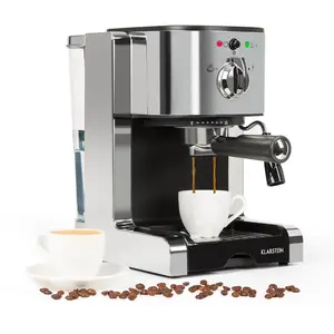Klarstein Passionata 20 Machine à expresso 20 bar 6 tasses 1350 W - argent KlarsteinVendu paramazon