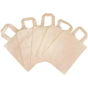 Sac en coton grand, set de 5