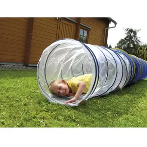 Tunnel pour ramper transparent 155 cm
