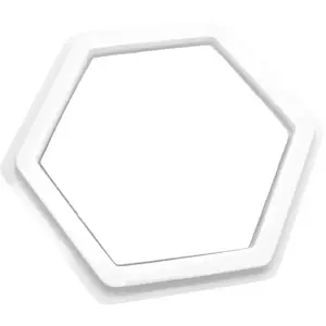 Encreur pour tampon blanc, hexagonal