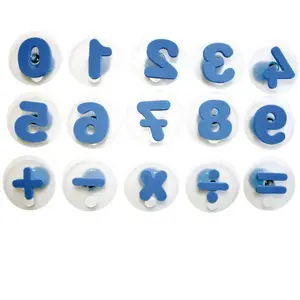 Comparateur de prix : Tampon géant, chiffres, set de 15 bleu