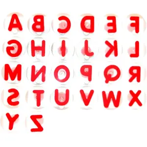 Tampon géant, lettres, set de 26 rougeVendu paravenue-des-jeux