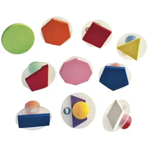 Tampon géant géométrie, set de 10
