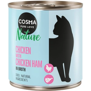 6x280g Cosma Nature filet de poulet, jambon de poulet - Pâtée pour cha... pas cher