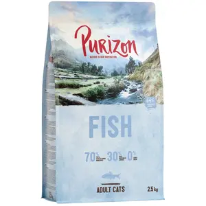 2,5kg Purizon Adult poisson sans céréales - Croquettes pour chat pas cher