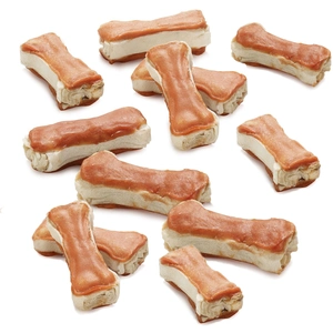 12 Os à mâcher poulet 5cm Lukullus pour chien - Friandises pour chien