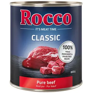 6x800g Classic pur boeuf Rocco - Nourriture pour chienVendu parzooplus