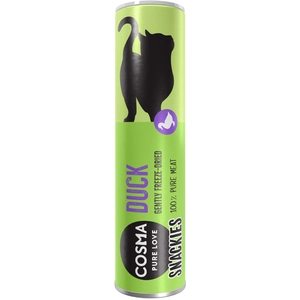 21g Cosma Snackies Friandises lyophilisées canard - Friandises pour chatVendu parzooplus