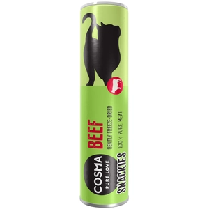 23g Cosma Snackies Friandises lyophilisées boeuf - Friandises pour chatVendu parzooplus