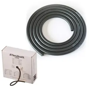 Patterson Thera Band Tubing Übungsband Fitness Widerstand 7,5 m spezial stark SCHWARZVendu partraininn
