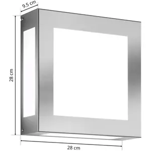 CMD Applique d'extérieur LED capteur Aqua Legendo inoxVendu parluminaire