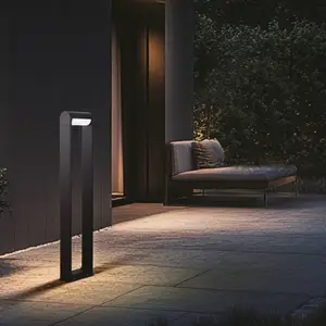 Borne lumineuse LED CMD 9051, hauteur 80 cm, anthracite, IP65, métalVendu parluminaire