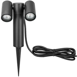 Spot sur piquet CMD 9089, anthracite, longueur 17 cm, IP65, à 2 lampesVendu parluminaire