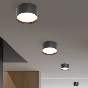 Plafonnier LED CMD 9092, Ø 12 cm, anthracite, IP44, métalVendu parluminaire