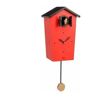 Horloge Birdhouse Chants d'oiseaux Kookoo - Rouge ( Edition Limitée ) pas cher