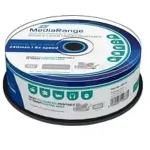 Comparateur de prix : MEDIARANGE DVD+R MR474 Double Couche 8,5 Go (Vitesse 8X, imprimables, Lot de 25)