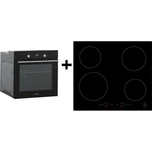 Respekta - Four encastrable autarcique en verre AB700 avec minuterie led + table de cuisson à inductionVendu paramazon