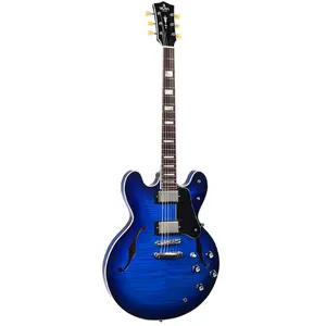 Sigma Guitars HBA-102H-TBB guitare semi-hollow body Transparent Bluebu...Vendu parbax-music