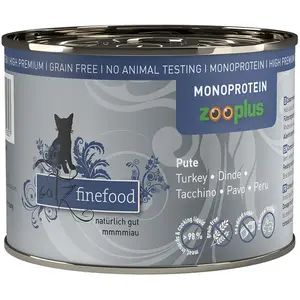 6x200g catz finefood Monoprotein dinde - Pâtée pour chat pas cher