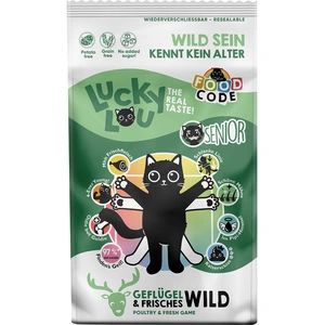 1,7kg Lucky Lou Senior volaille & gibier croquettes pour chat pas cher