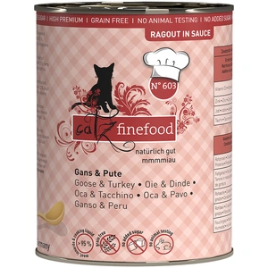 catz finefood Ragoût 6 x 380 g pour chat - No.603 oie, dinde pas cher