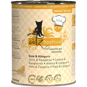 catz finefood Ragoût 6 x 380 g pour chat - No.607 canard, kangourou pas cher