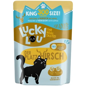 6x300g Lucky Lou adulte volaille & cerf nourriture pour chat humide pas cher