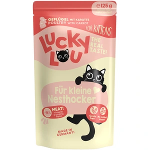 16x 125g Lucky Lou Lifestage Kitten nourriture pour chat humide pas cher