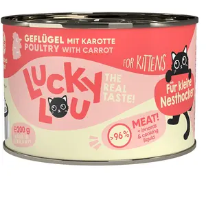 6x200g Lucky Lou Lifestage Kitten nourriture pour chat humide pas cher