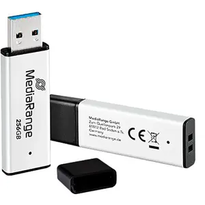Comparateur de prix : Clé USB MediaRange MR1903 256Go USB 3.0 300Mo/s CompactFlash Argent