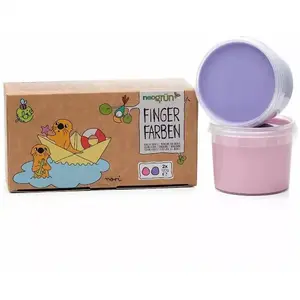 Comparateur de prix : Neogrün Coffret Nori 2 pots rose + violet peinture aux doigts naturelle et vegan