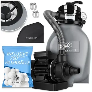 KESSER® Filtre à sable Installation de filtration à sable + 700g de ba... pas cher