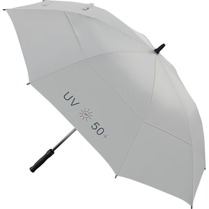 RYDZ_GEAR Parapluie de golf UV, Argent/Anthracite/Noir