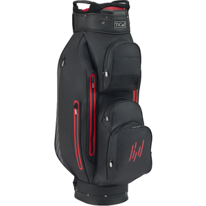 TiCad Sac de golf Cartbag Sportsline 14 trous imperméable, noir/rougeVendu parall4golf