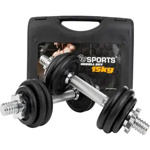 Comparateur de prix : Haltères courts 15 20 kg avec mallette 15 KG ScSports