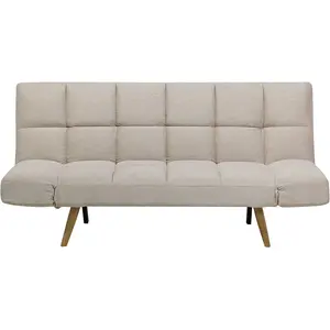 BELIANI Canapé clic-clac beige ingaro 107479 pas cher