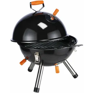 Spetebo Mini-gril de marmite en noir - gril de pique-nique pas cher