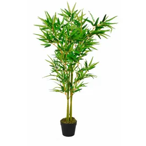 Spetebo Plante décorative 115cm - Modèle : Bambou pas cher