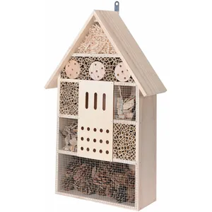 Spetebo Hôtel pour insectes "XL" à suspendre - nature - taille : 51 cm pas cher